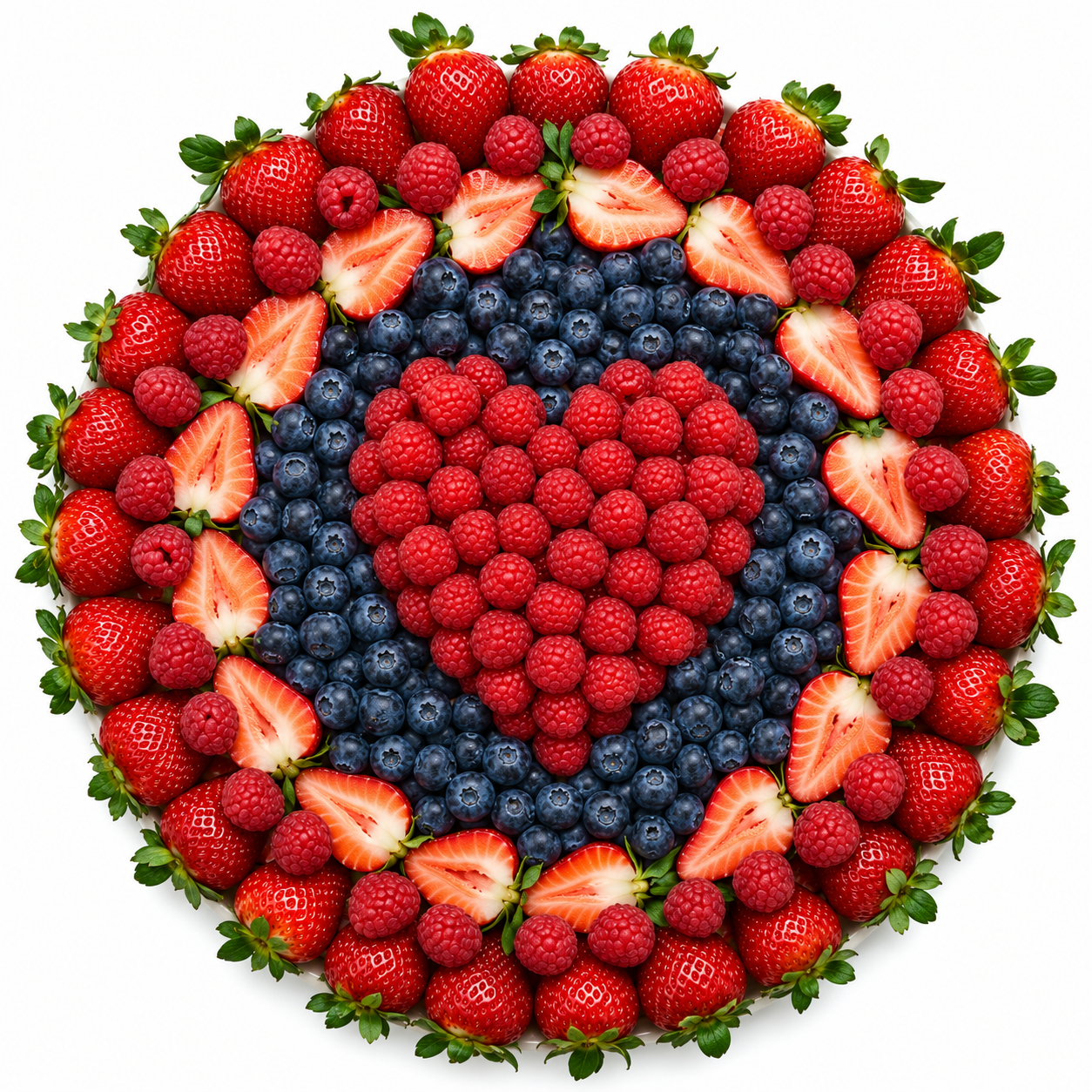 Berry Heart Fruit Platter