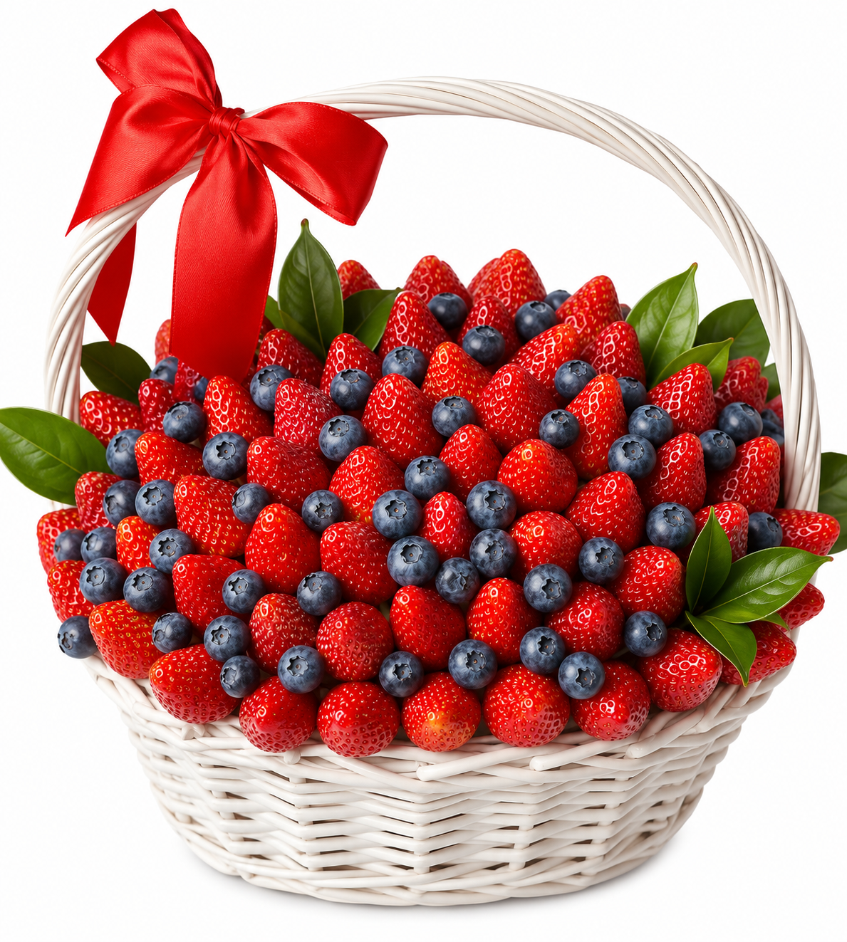 Elegant Red Berry Basket