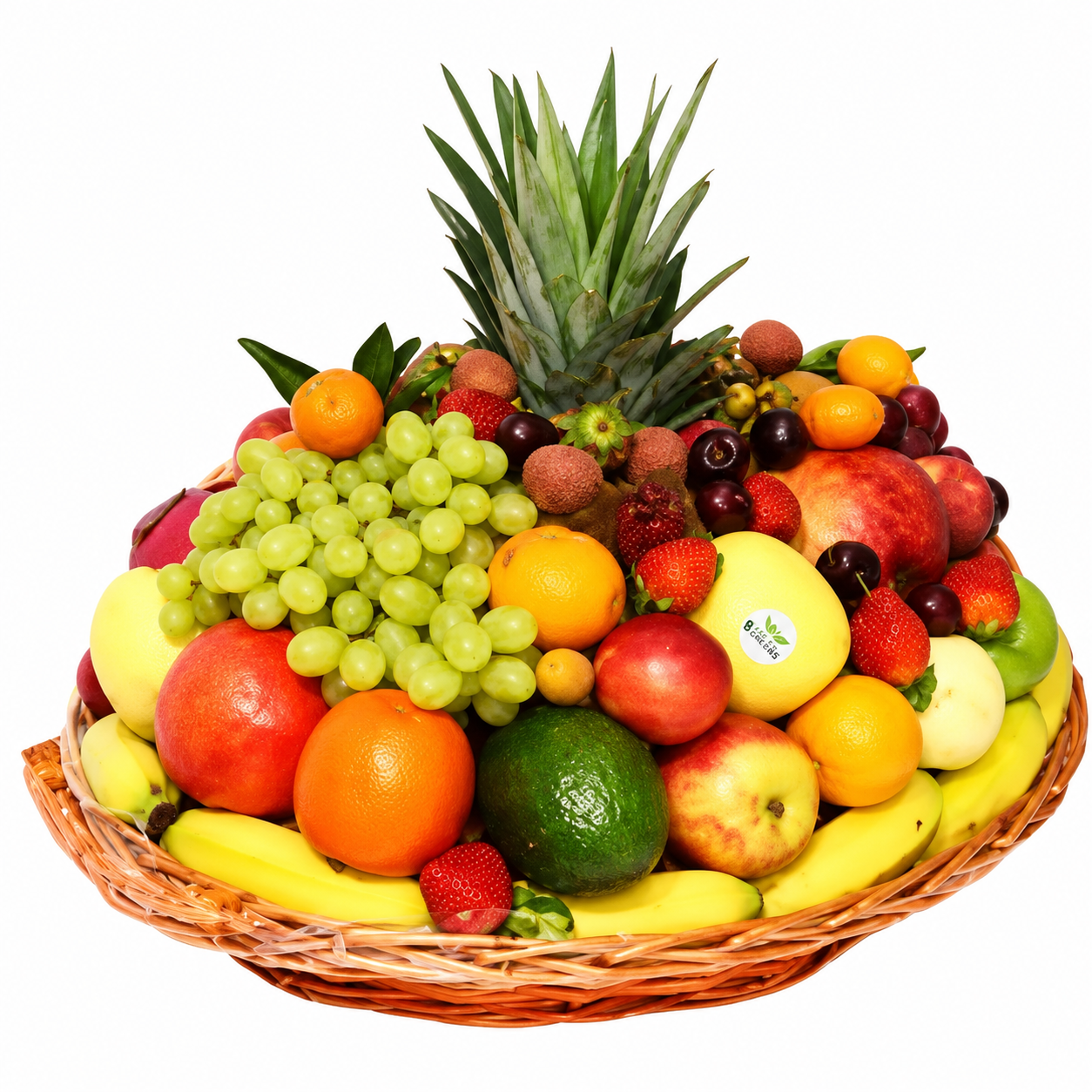 Arrangement Assorted Fruit Basket - Bag of Green