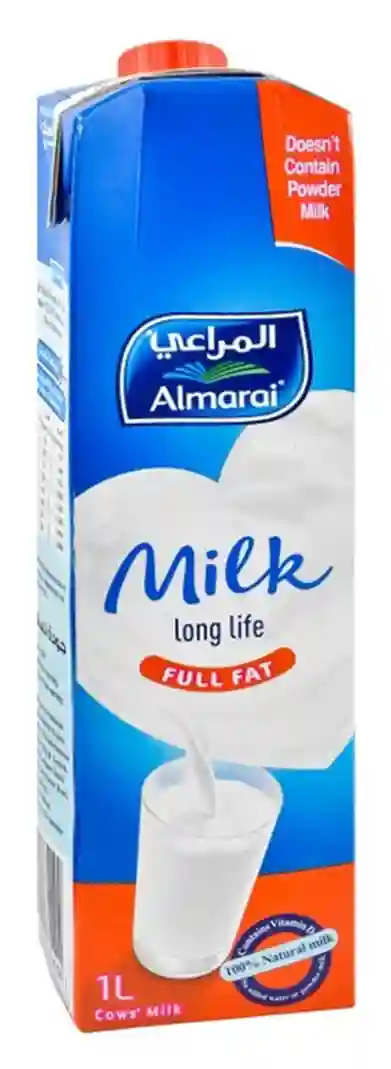 Almarai Long Life Full Fat Milk - powder free - Bag of Green