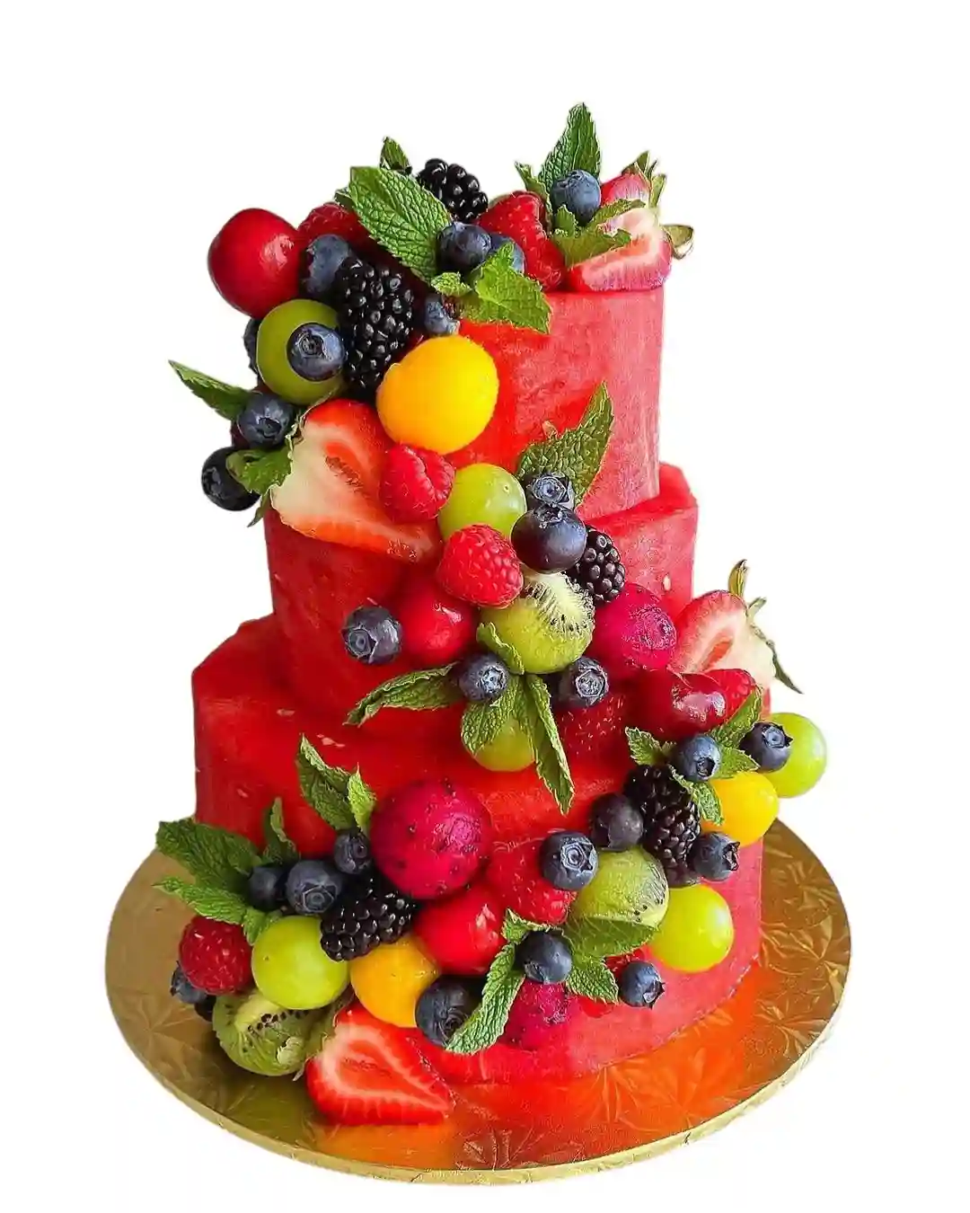 Festive Fruit Cake Tower