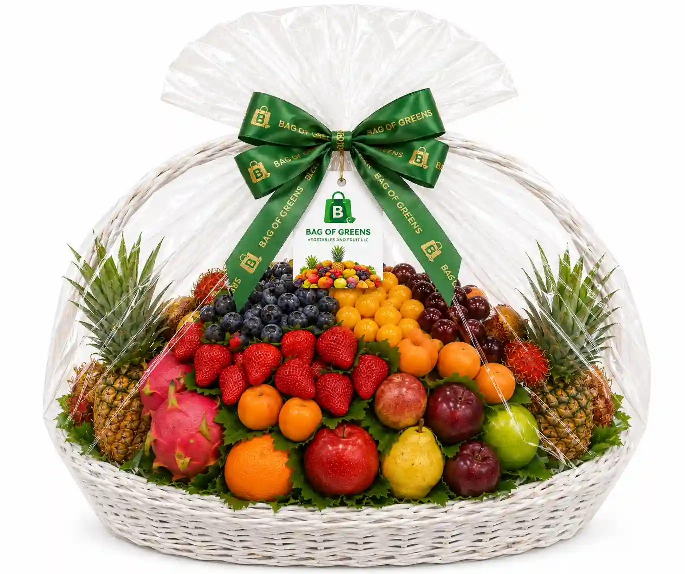 Royal Orchard Gift Basket - Bag of Green