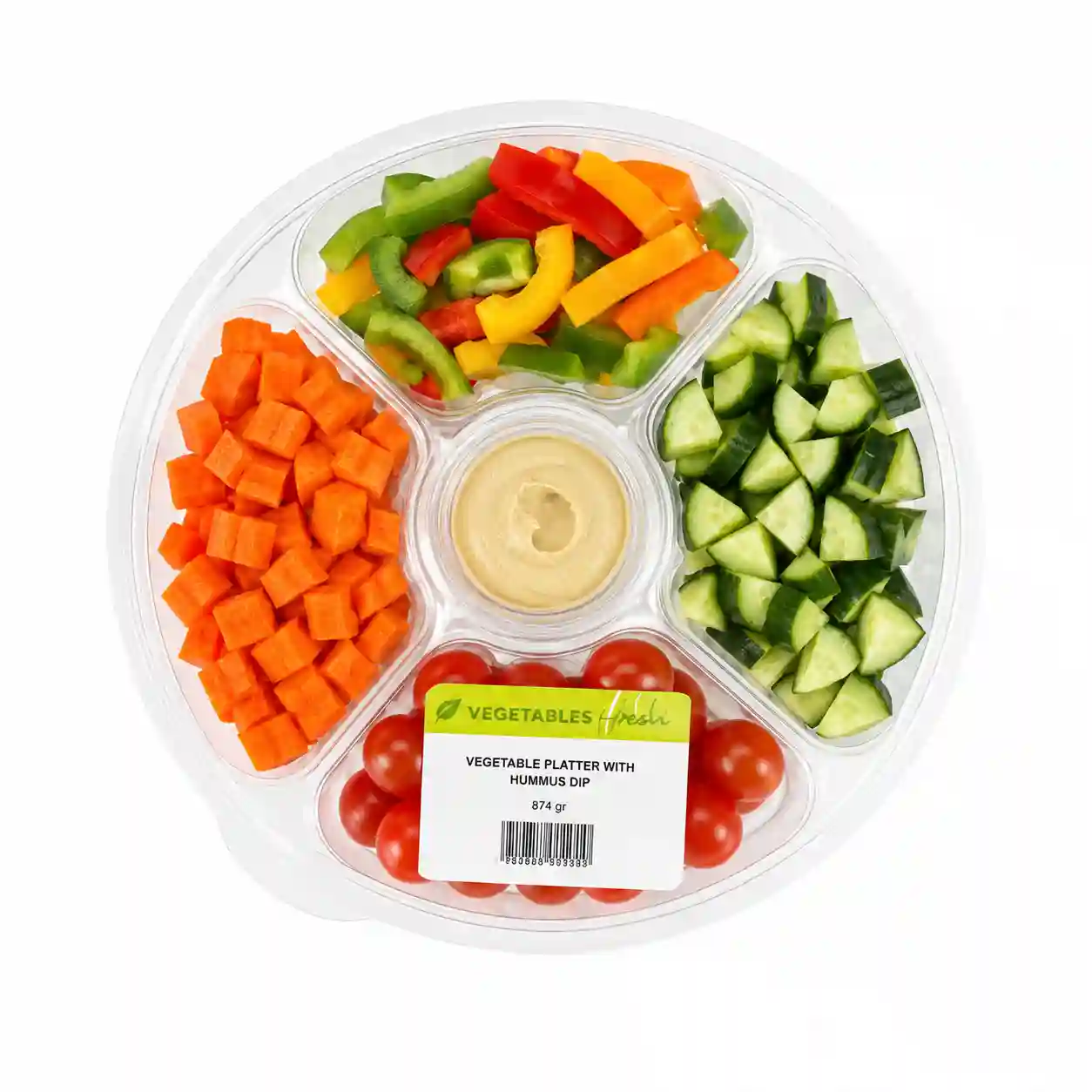 Vegetable Platter with Hummus Dip