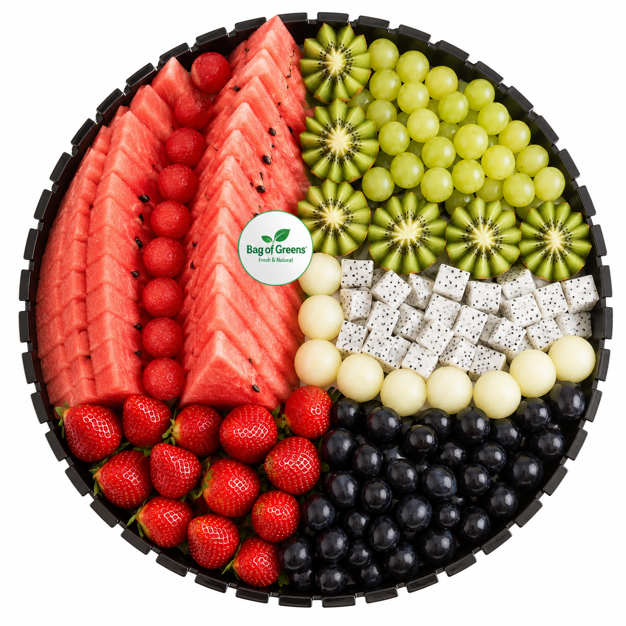 UAE Flag Cut Fruits Platter