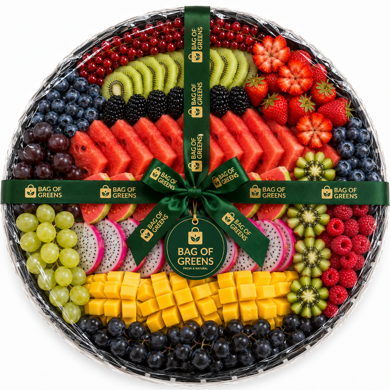 Berries Watermelon Platter - Bag of Green