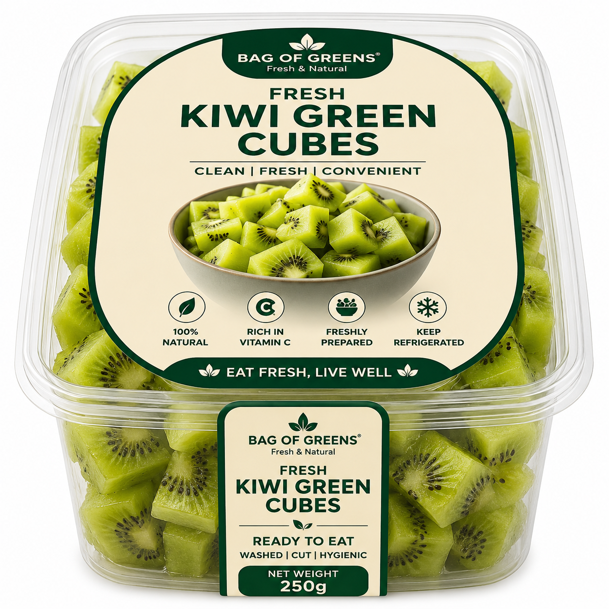 Kiwi Green Cubes