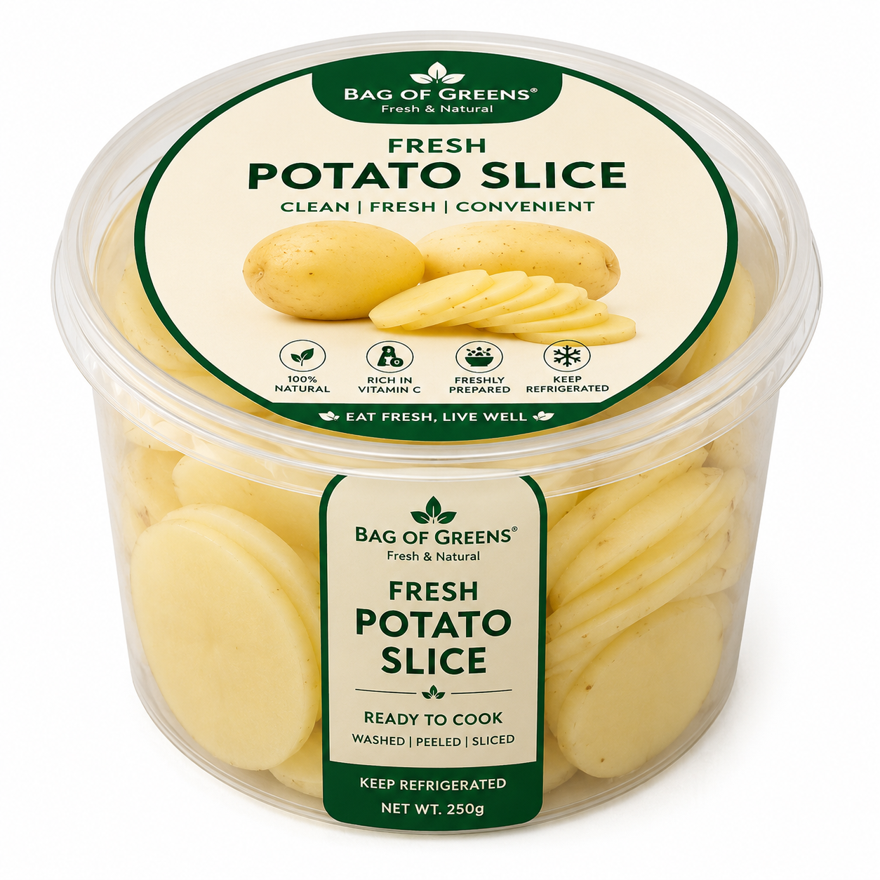 Potato Slice - Bag of Green