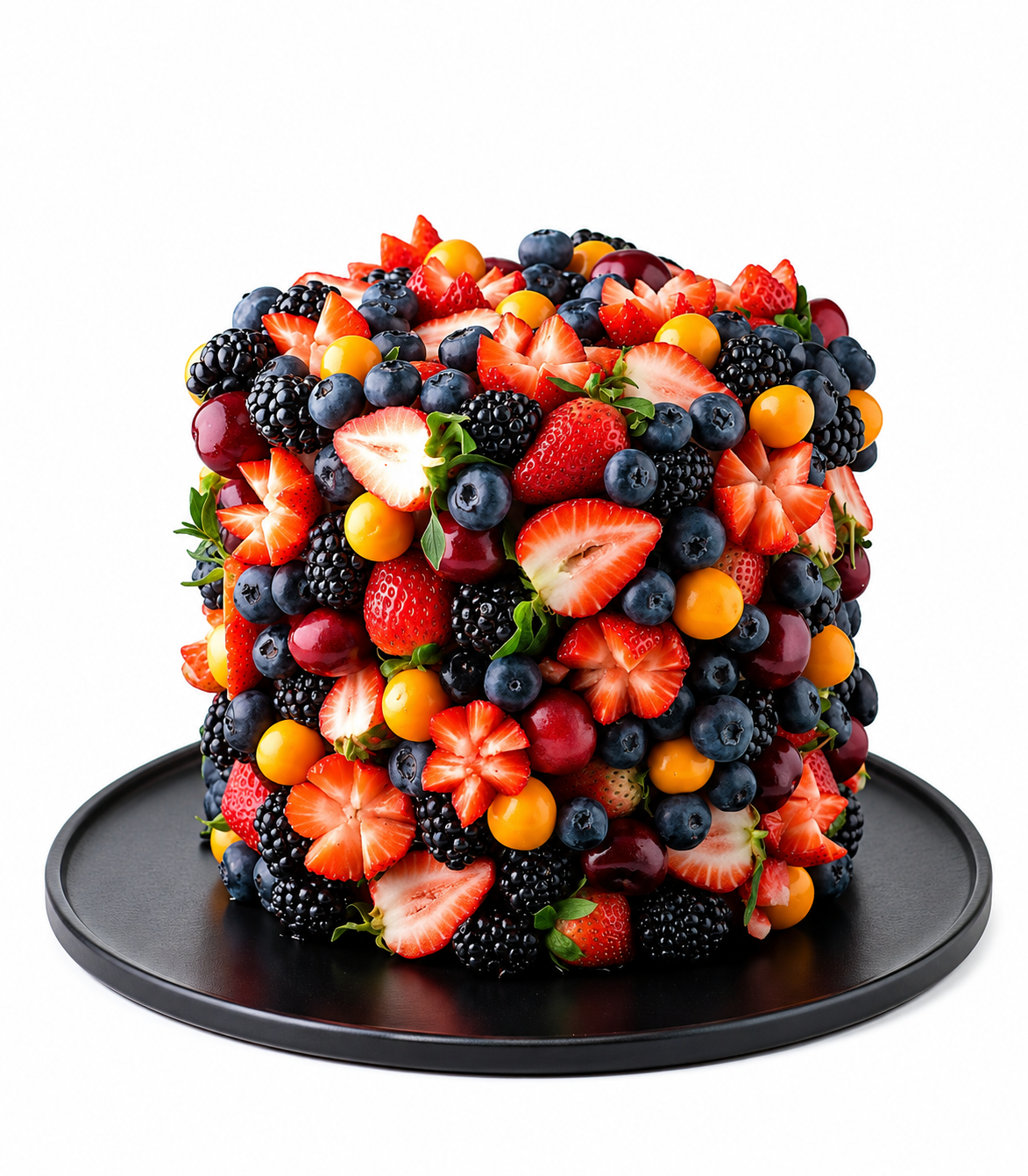 Luxury Mixed Berry Celebration Cake Platter - Bag of Green