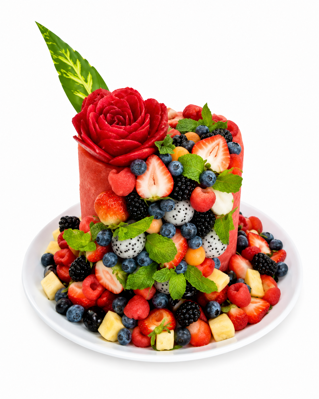 Single Layer Watermelon Cake