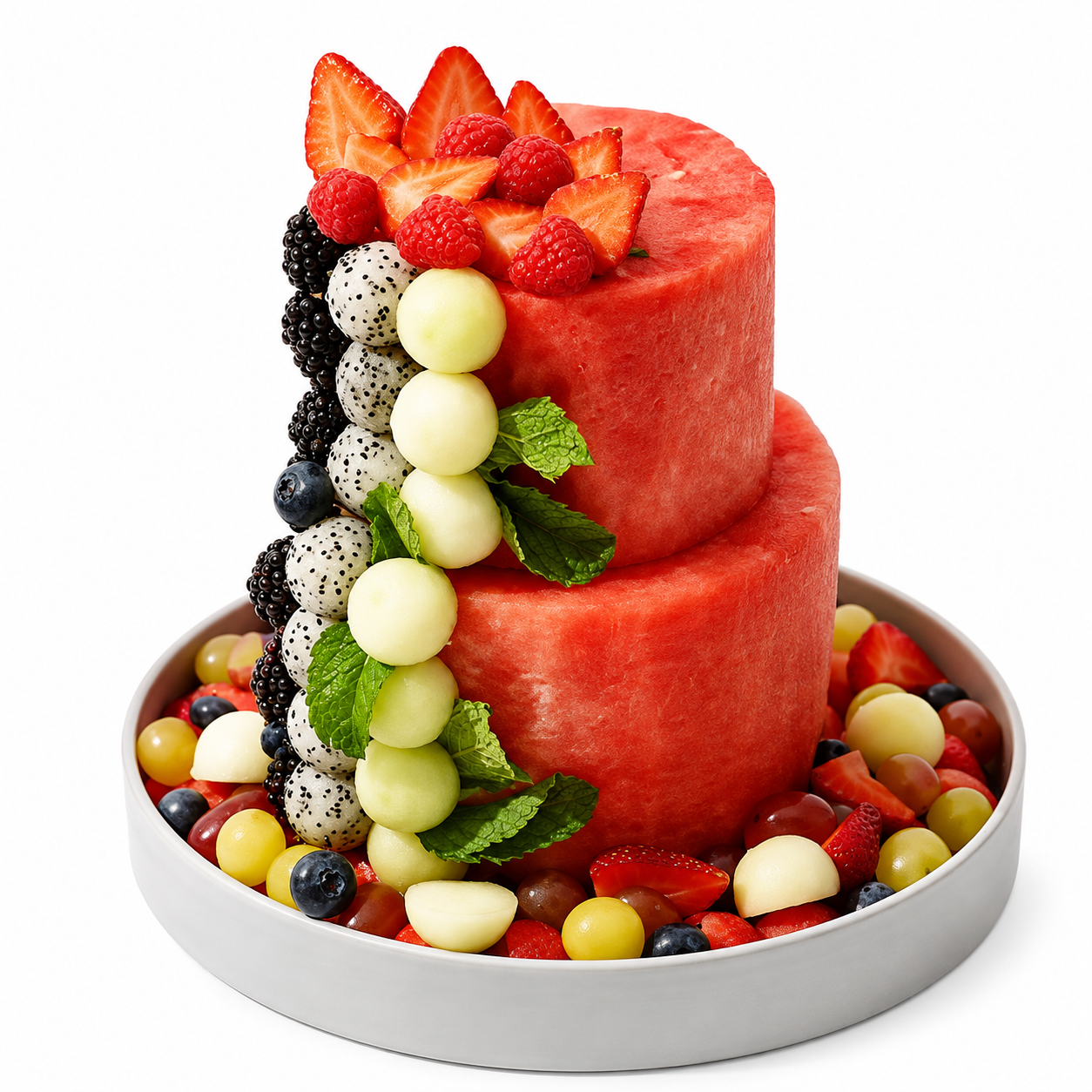 Exotic 2 Layer Melon Fruit Cake - Bag of Green