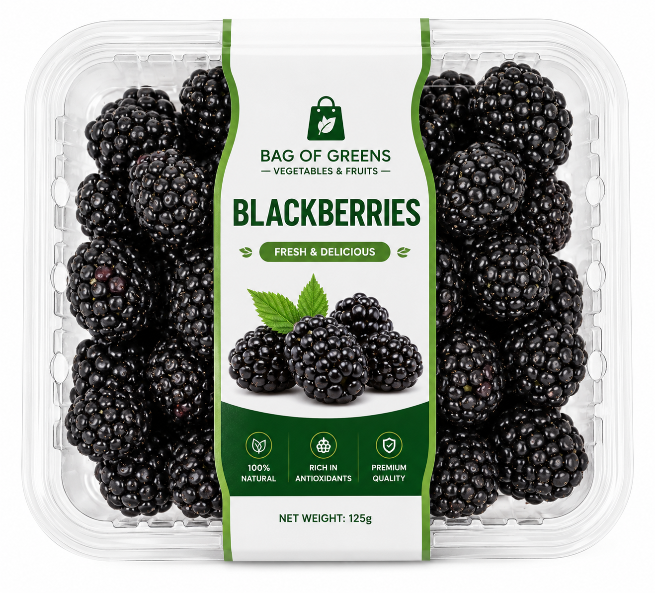 Blackberries - Bag of Green