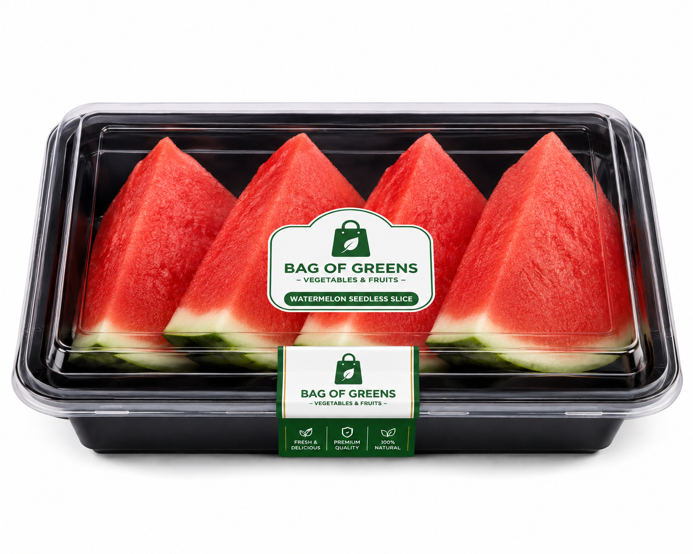 Watermelon Seedless Slice - Bag of Green