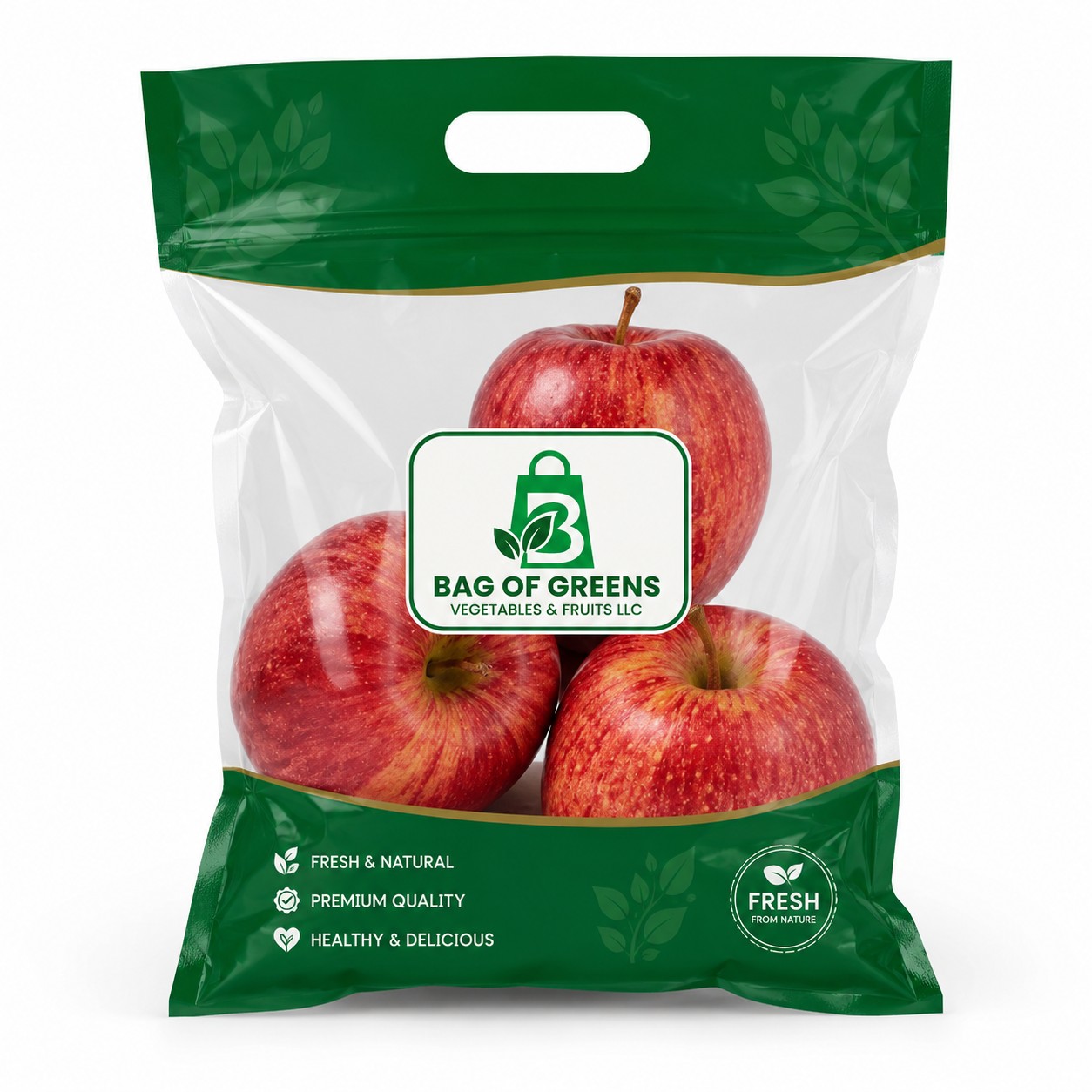 Organic Apples Royal Gala Italy - Bag of Green