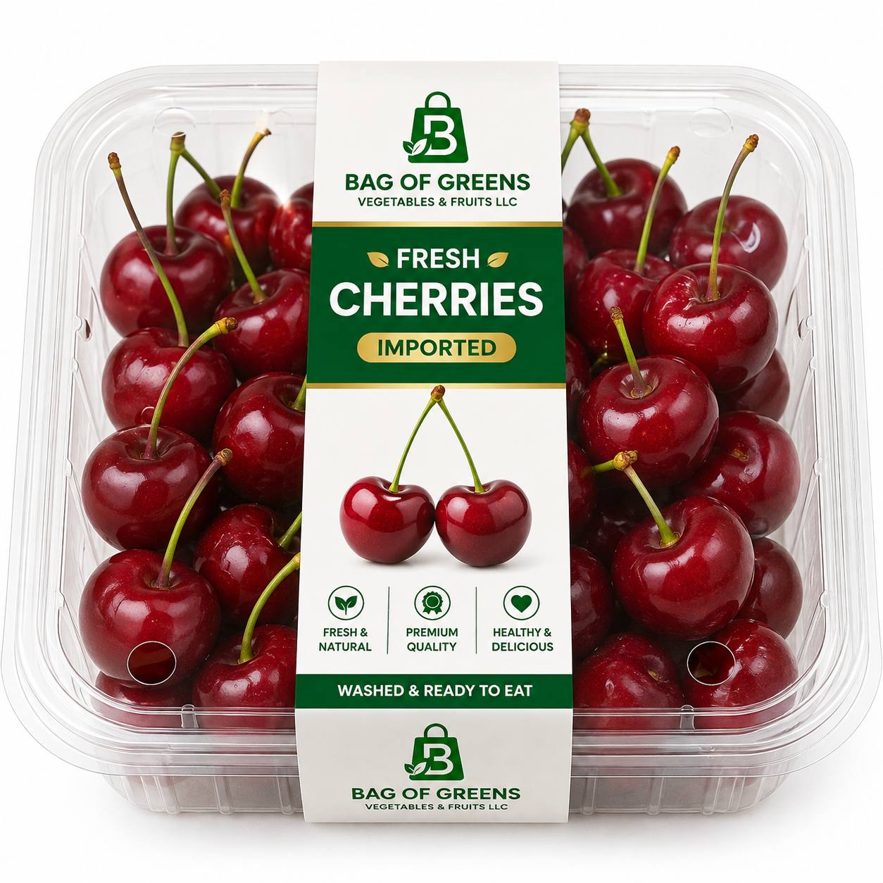 Cherries Imported - Bag of Green