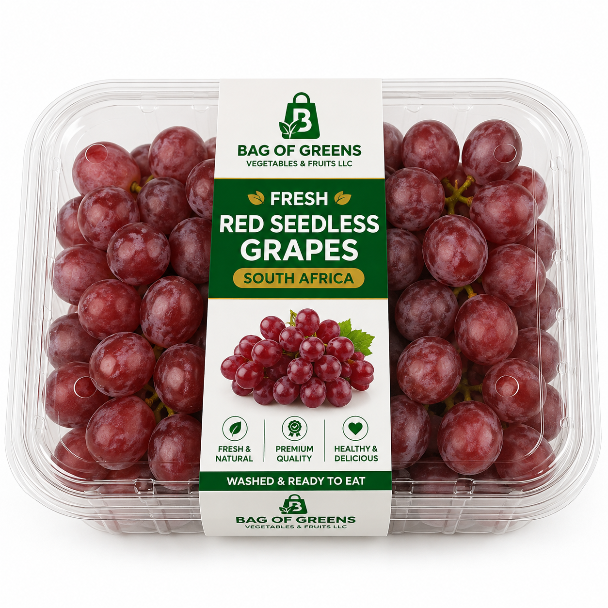 Grapes Red Seedless South Africa - Bag of Green