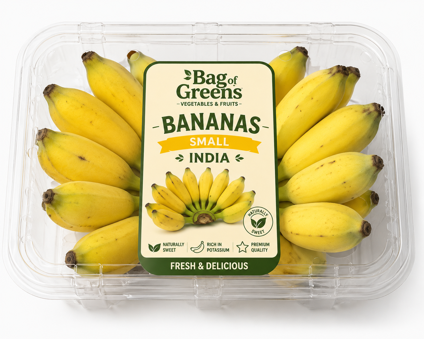Bananas Small India - Bag of Green