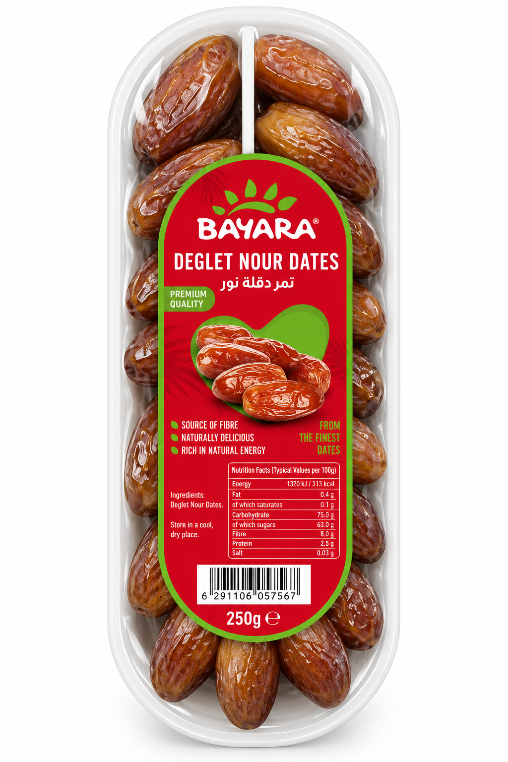 Bayara Deglet Nour Dates - Bag of Green