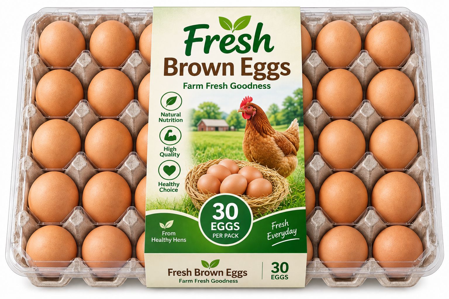 Fresh Brown Eggs