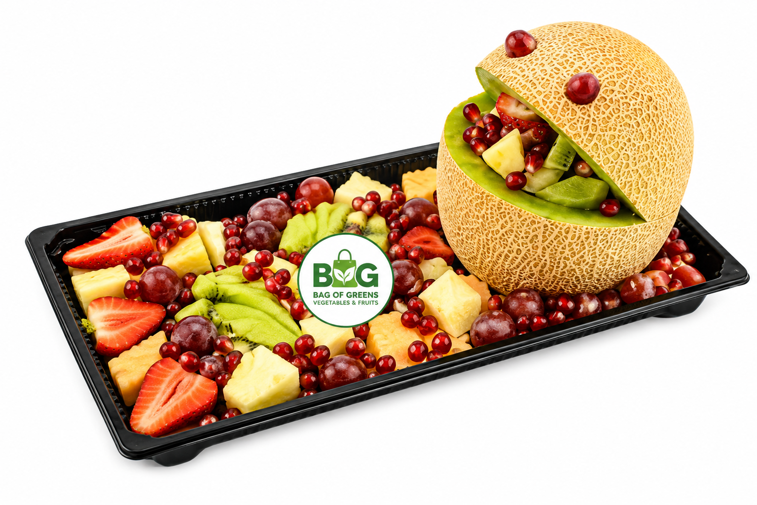 Mixed Fruit Plate 1 kg - Bag of Green