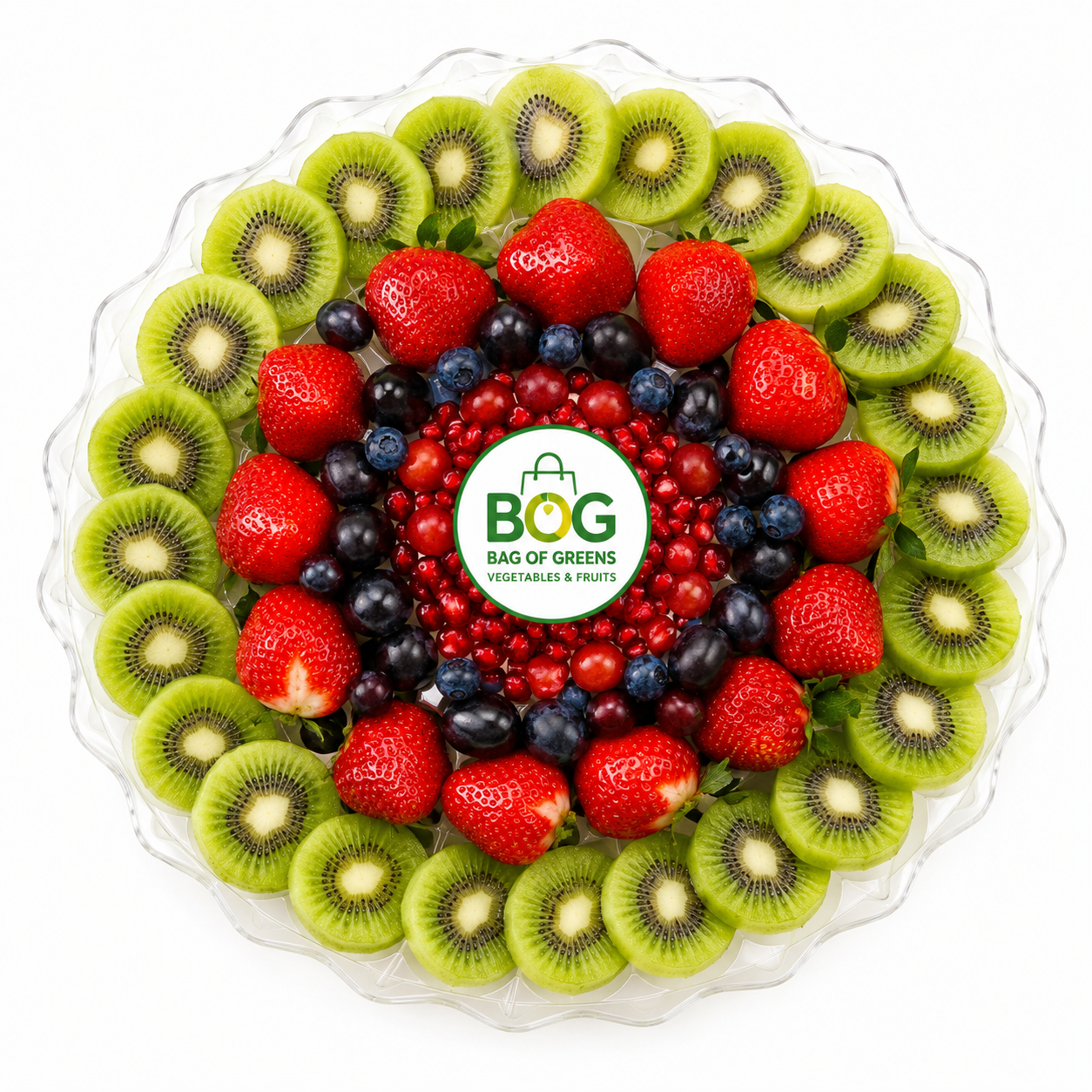 Mini Mixed Berry Platter with Kiwi Slices 650 gr per pack