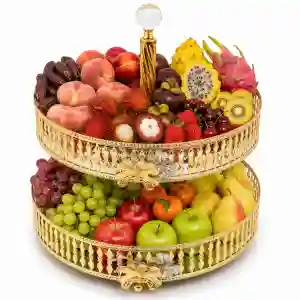 Royal Gold Deluxe Fruit Display Stand