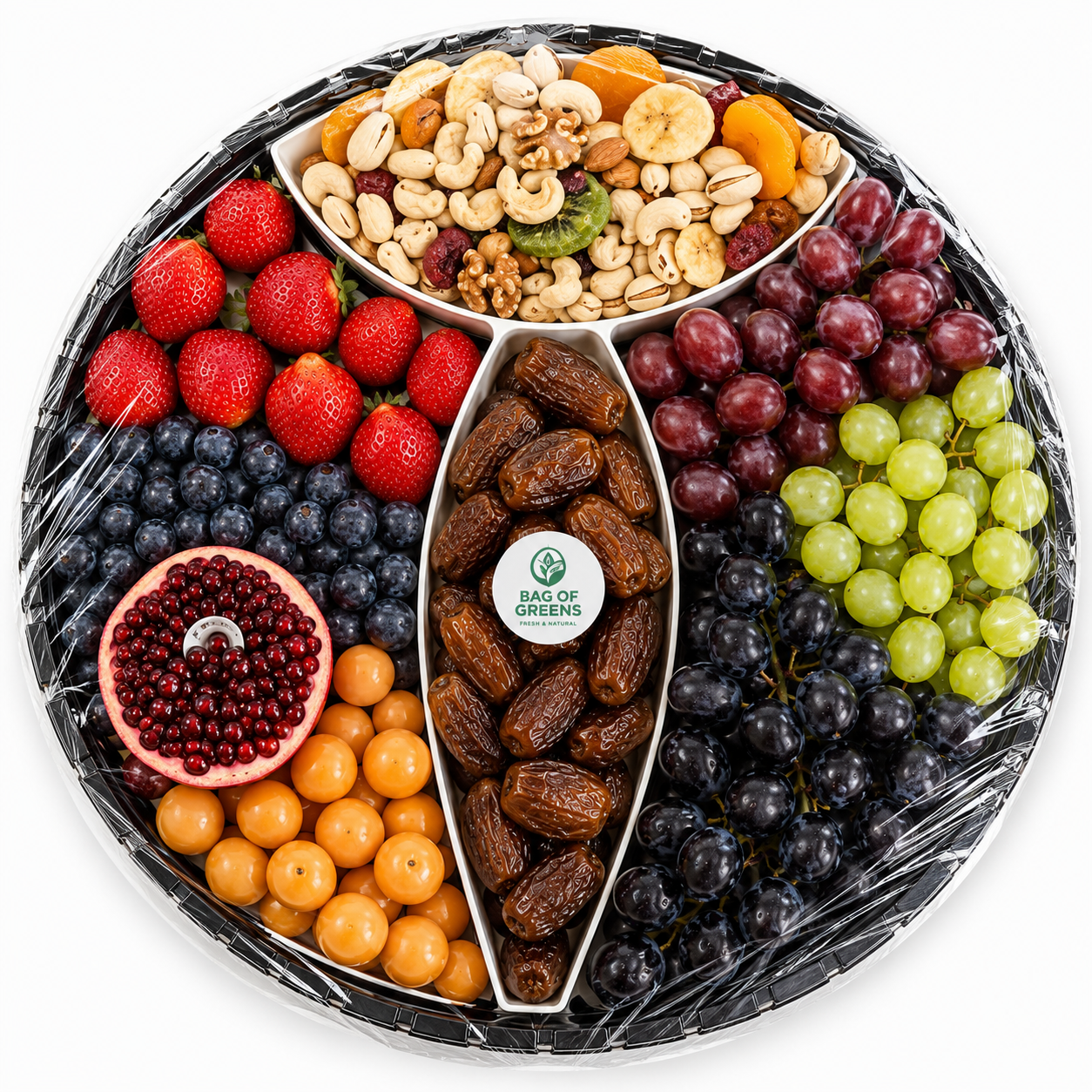 Berries & Nuts Round Platter