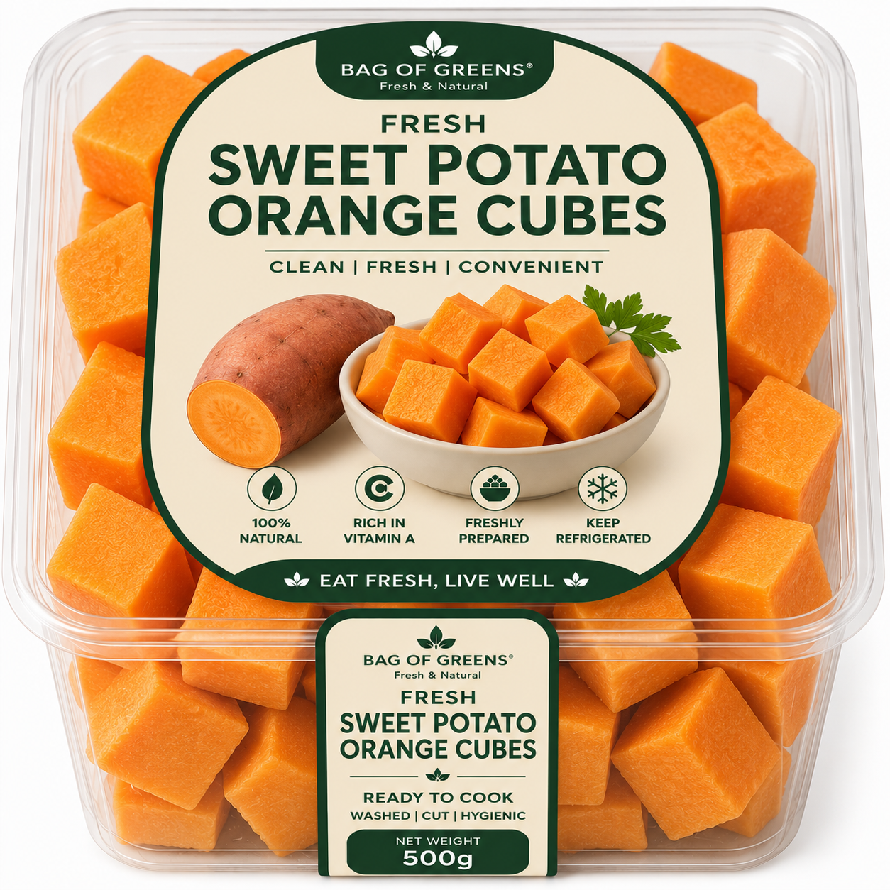 Sweet Potato Cubes