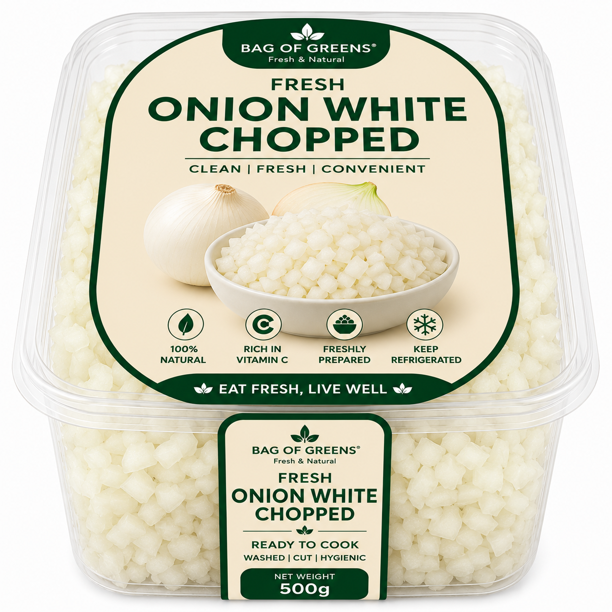 Onion White Chopped