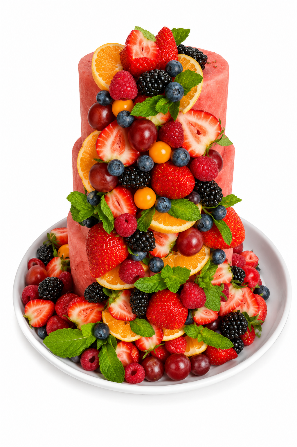 2 Layer Watermelon Cake