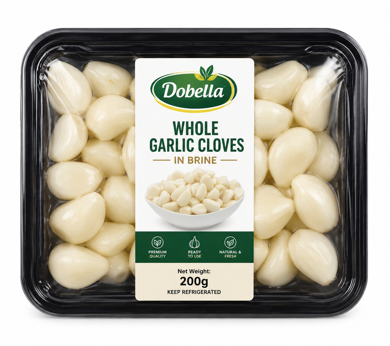 Dobella Whole Garlic Cloves in Brine