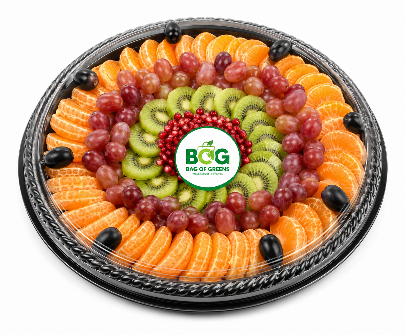 Mixed Round Fruit Platter (28x28cm) 1 pack